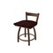 Holland Bar Stool Co 18" Low Back Swivel Vanity Stool, Bronze Finish, Dark Cherry Oak Seat 82118BZDCOak - alternate 1